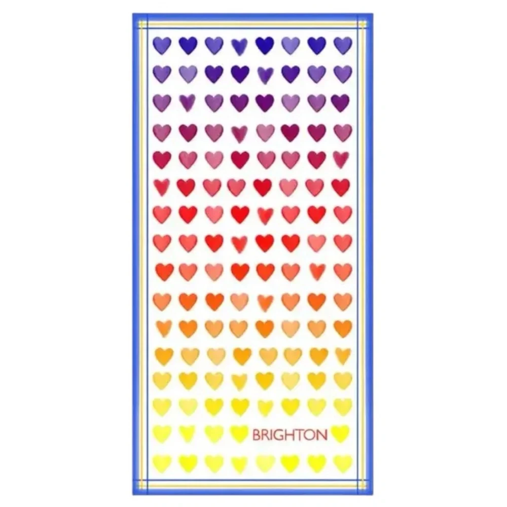 Brighton Ombré Heart Beach Towel | NWT